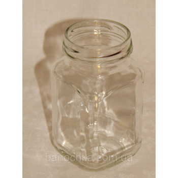 Банка скляна 300 мл (твіст 58) Кубик (24 штуки в упковці)