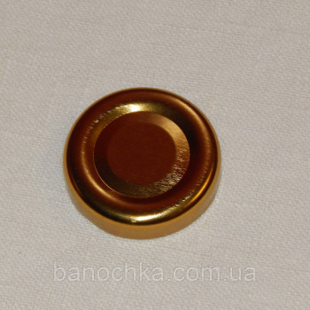 Кришка закаточна твіст-офф розмір 38 мм золото