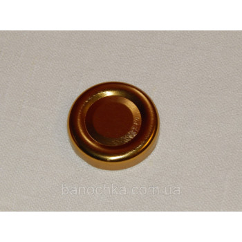 Кришка закаточна твіст-офф розмір 38 мм золото