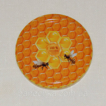Кришка закаточна твіст-офф розмір 66 мм дві бджілки