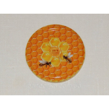 Кришка закаточна твіст-офф розмір 66 мм дві бджілки
