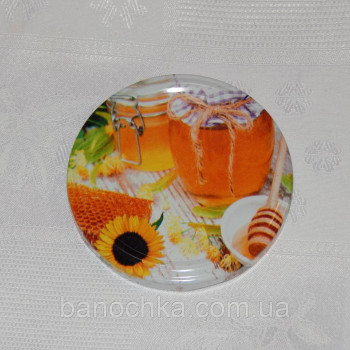 Кришка закаточна твіст-офф розмір 82 мм "Баночка меду"