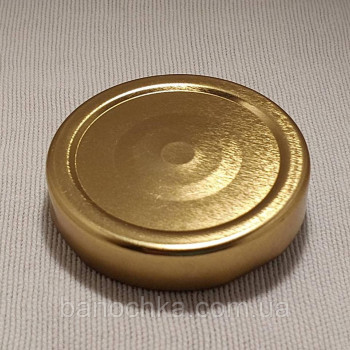 Кришка закаточна твіст-офф розмір 66 мм Deep (висока) золото кнопка