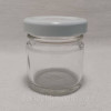 Банка скляна 42 мл з білою кришкою 43 мм (24 штуки)